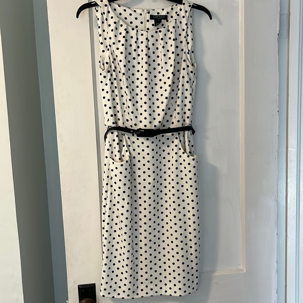 Ralph Lauren classy polka dot dress